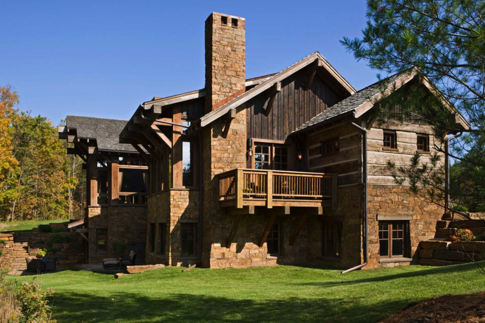 Загородный дом в стиле Кантри фасад