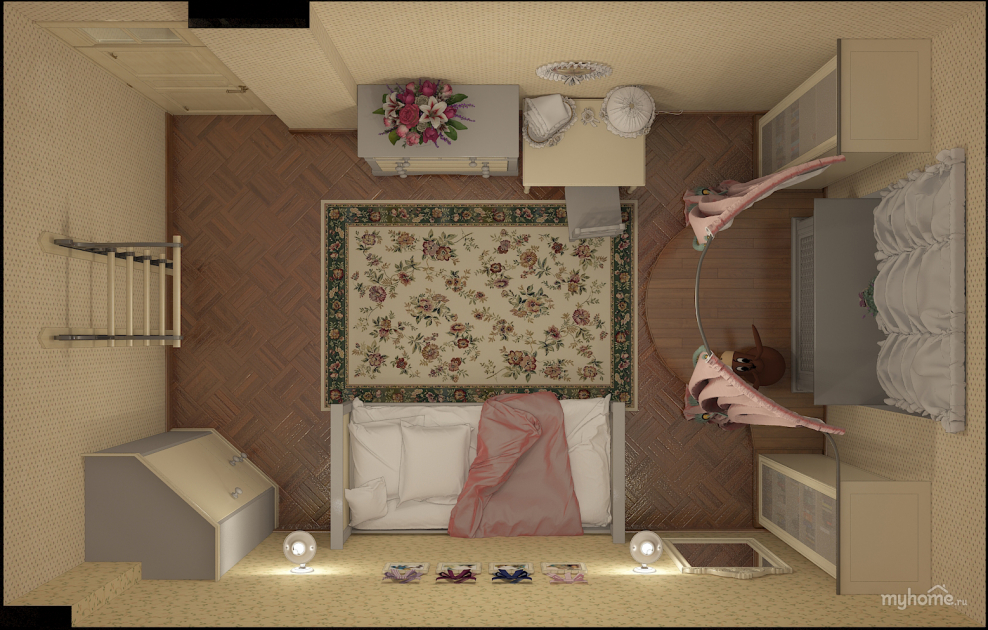 Детская комната вид сверху