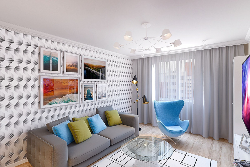 Серая гостиная