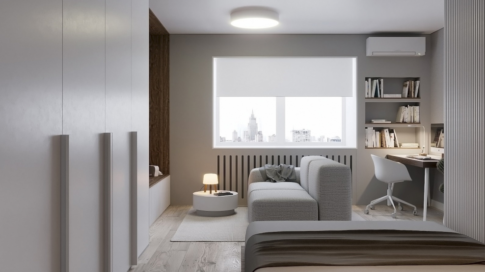 Кухня 9 кв метров с диваном