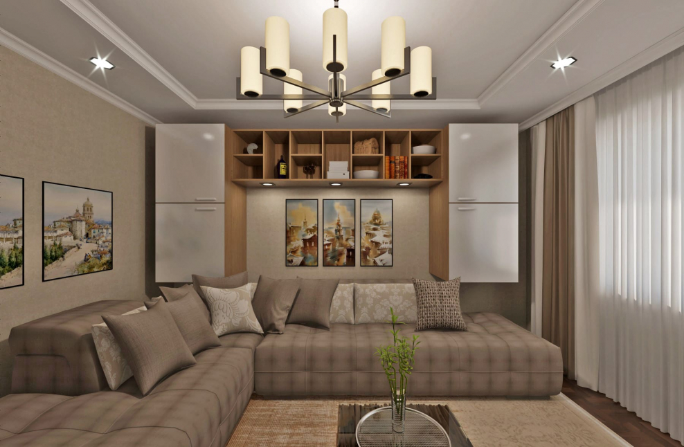 Дизайн 2 комнатной квартиры 60 кв.м