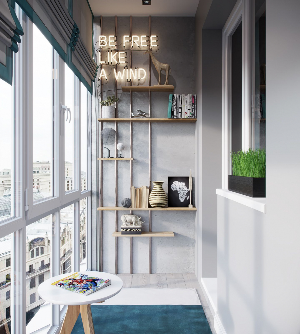 Интерьер лоджии