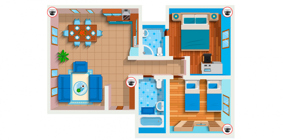 Домик для детей вид сверху