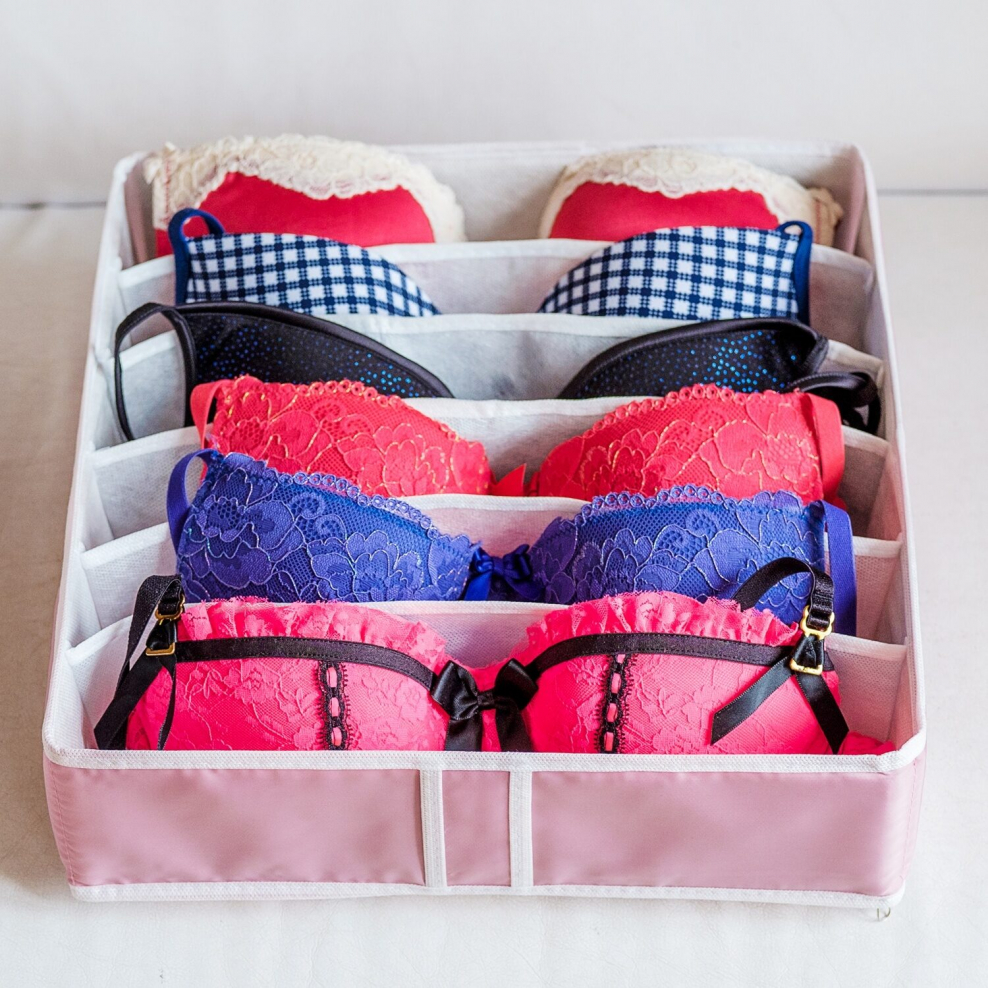 Homsu комплект из 2 органайзеров для Нижнего белья Capri розовый