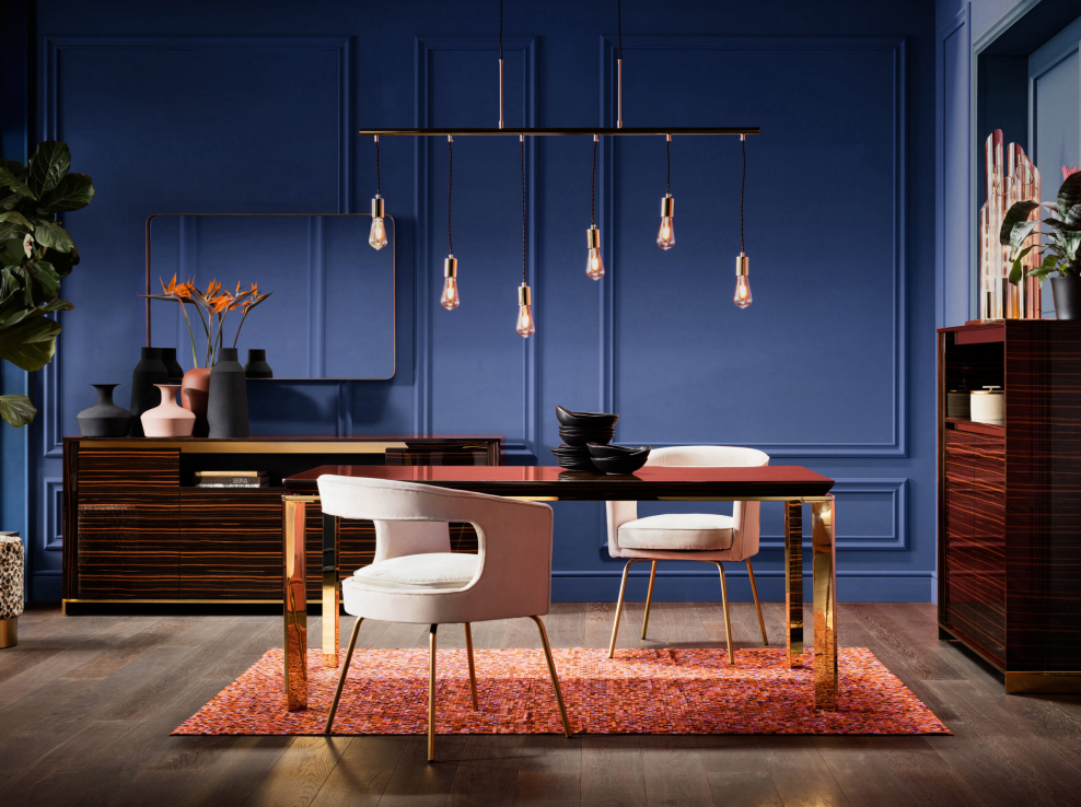 Раковина из меди в интерьере ванной