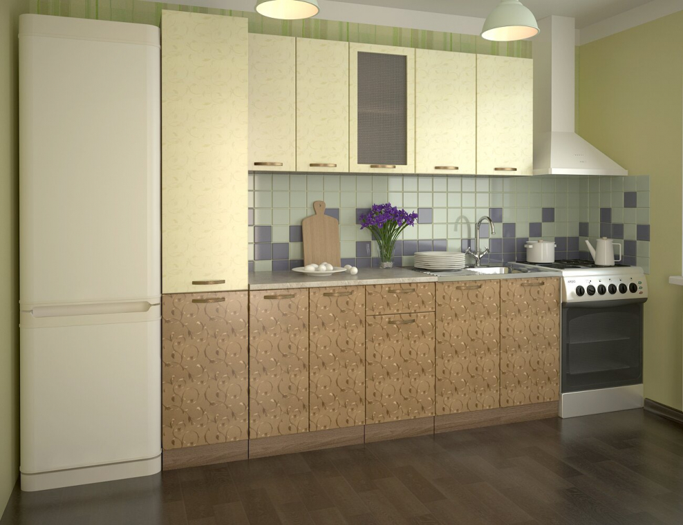 Кухонный гарнитур «Симпл» бирюза