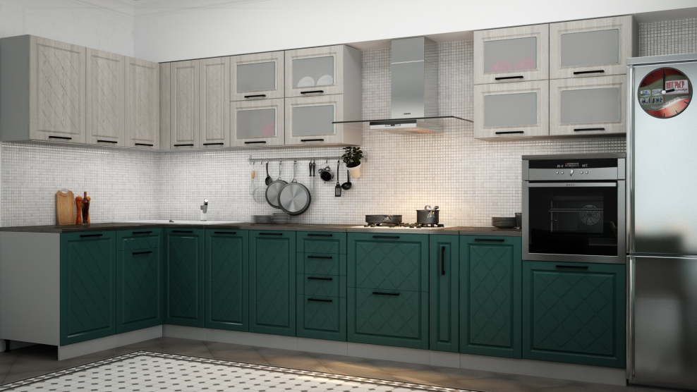 Кухня Барселона седой клен