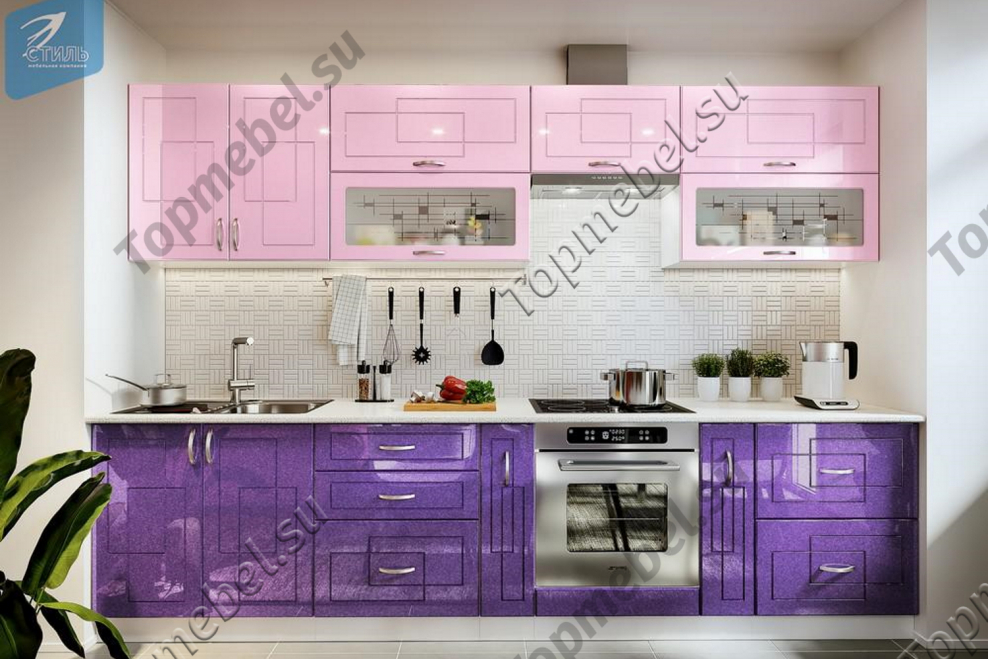 Кухня Виола Нео 3000 мм клетка