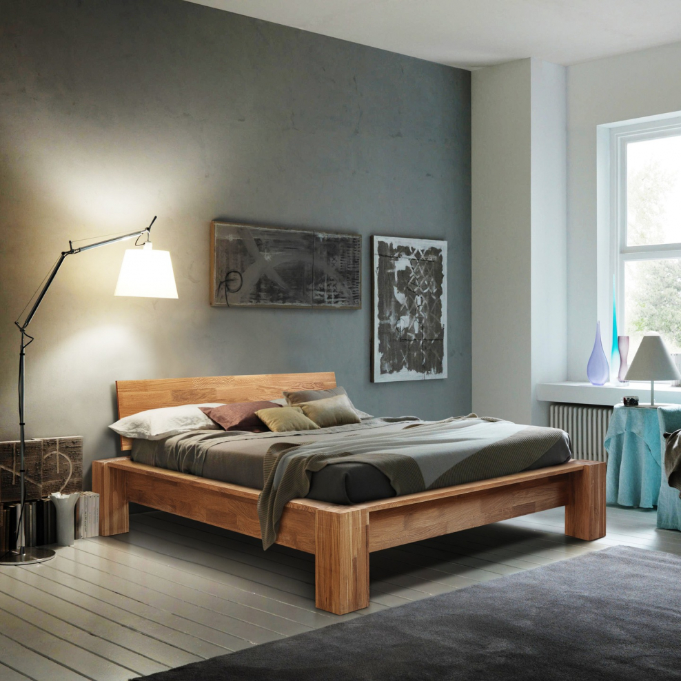 Кровать из дуба Стэнлес Лозанна