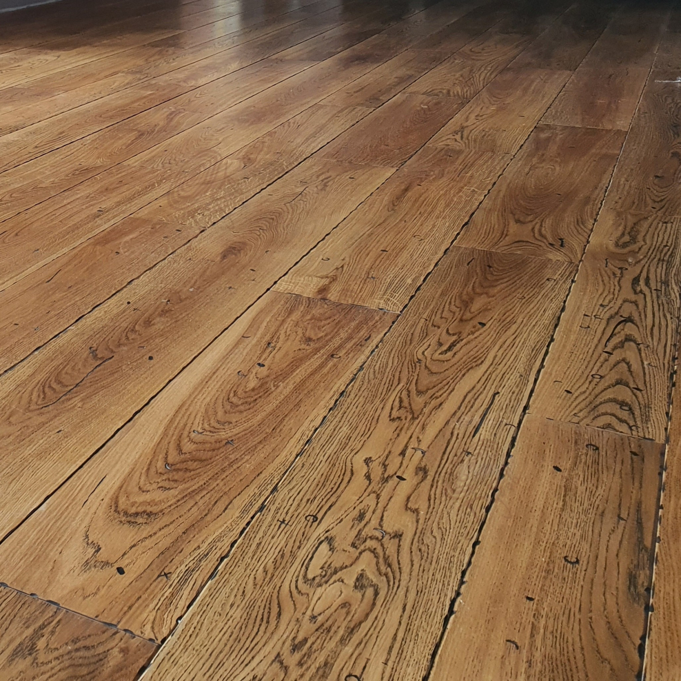 Огромные дубовые доски для пола