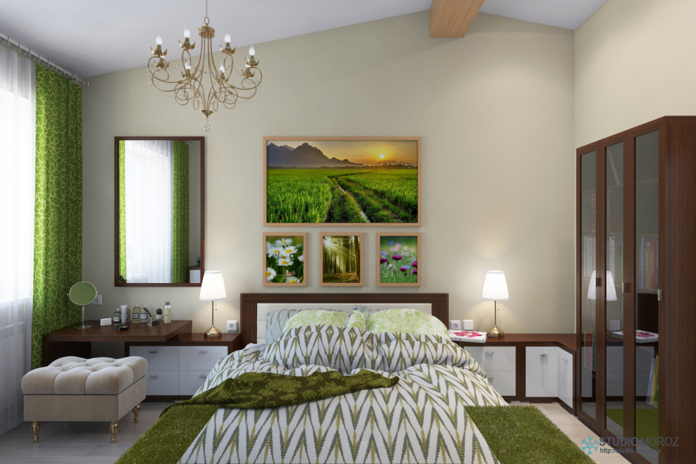 Спальня экостиль