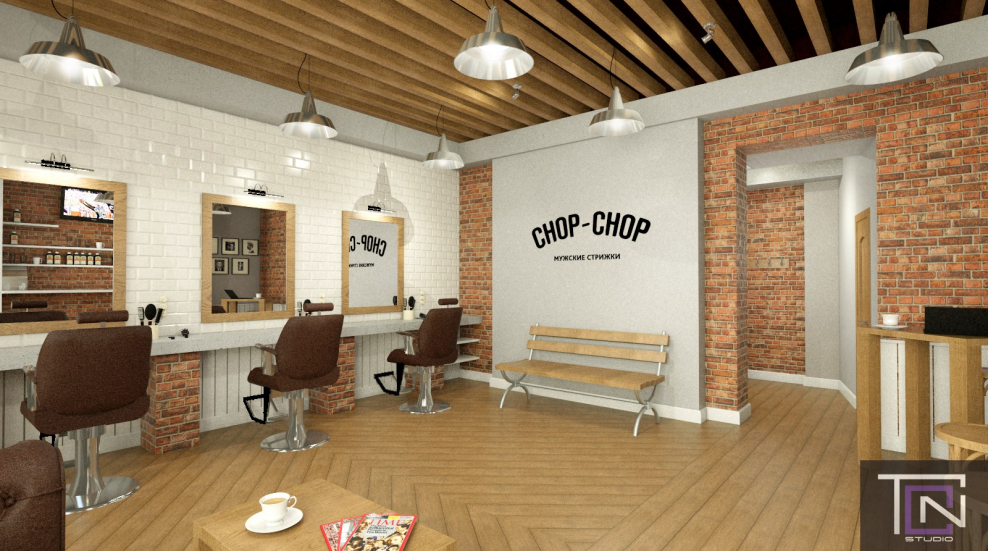 Салон красоты в деревянном стиле