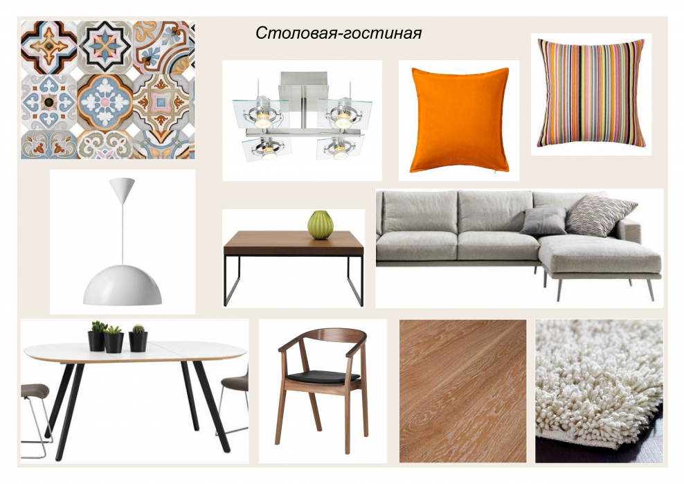 Коллаж интерьера