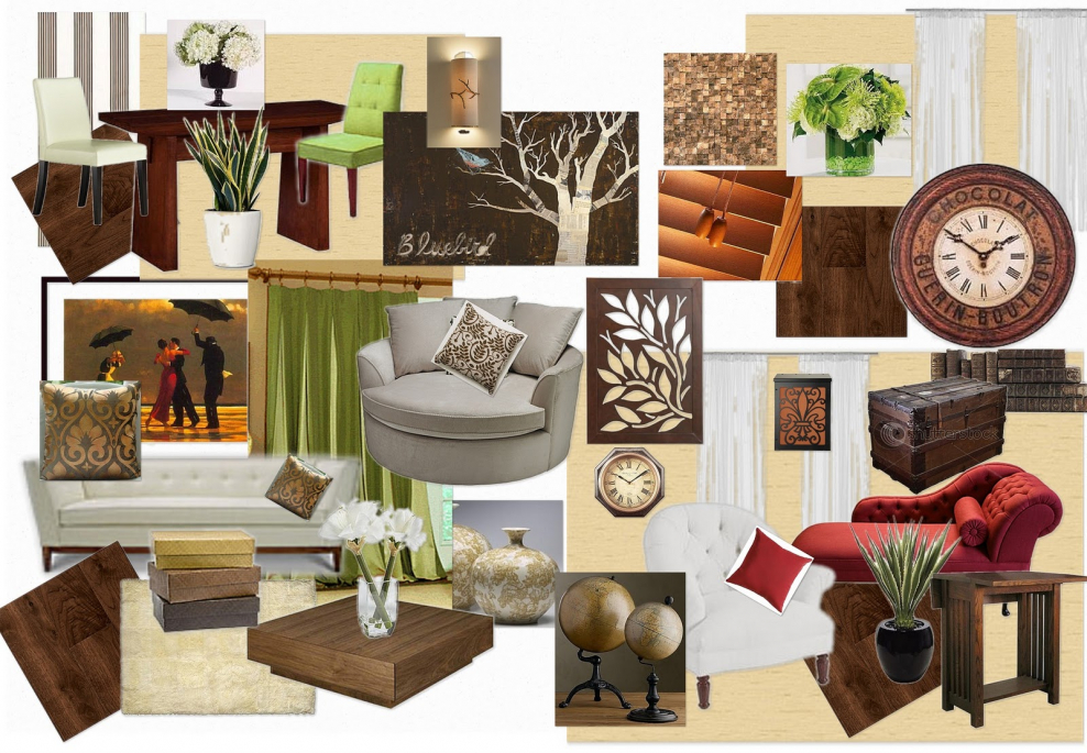 Мудборд экостиль в интерьере