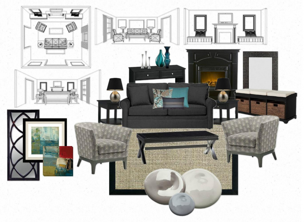 Моод борд интерьер