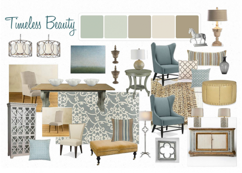 Коллаж интерьера