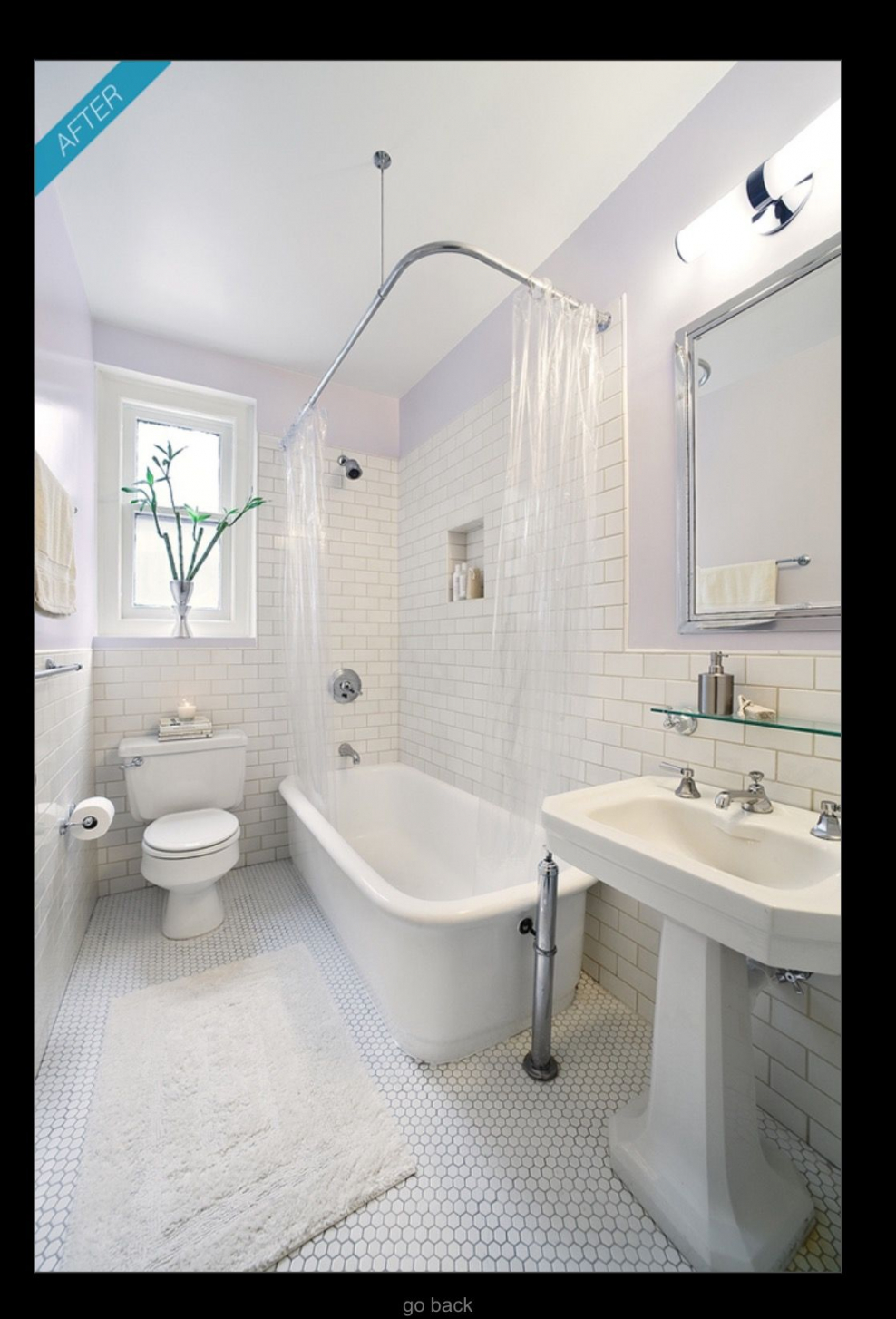 Узкая ванная комната