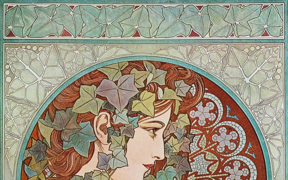 Альфонс Муха плющ