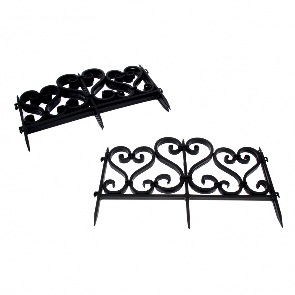 Декоративное ограждение «ажурное» (0,25 × 3 м, чёрный)