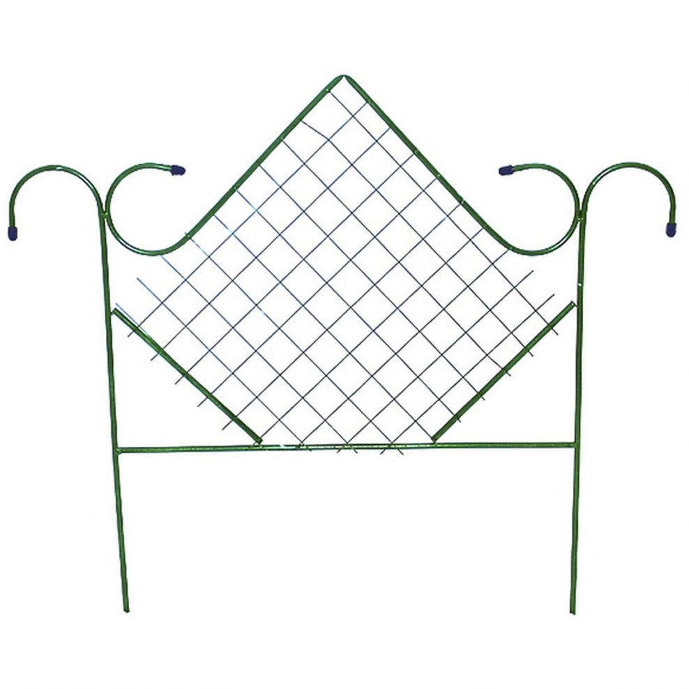 Забор декоративный садово-парковый 4450 металлический, 77х445 см, 5 секций