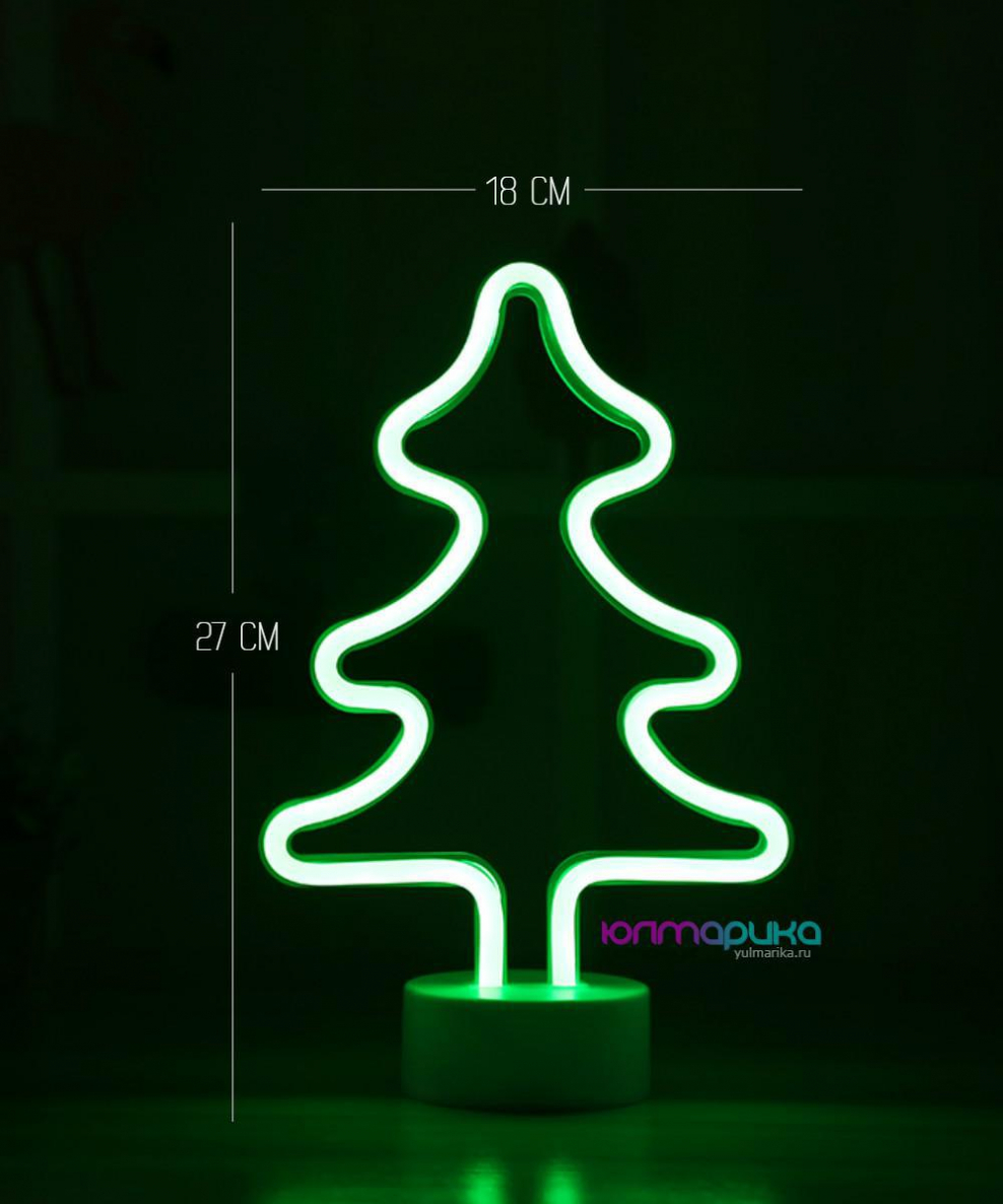 Елка из неона