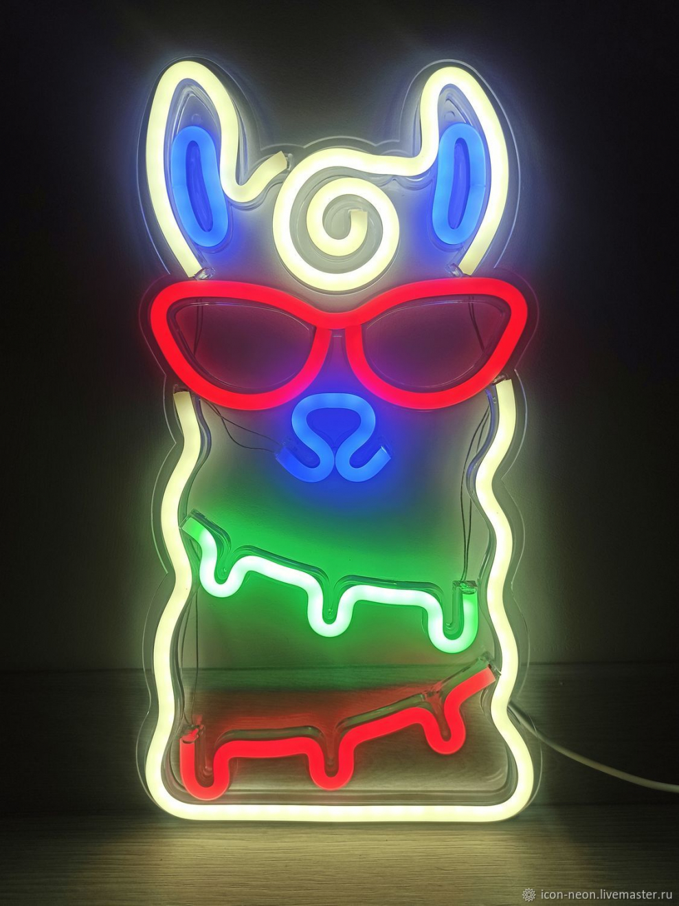 Неоновая кнопка