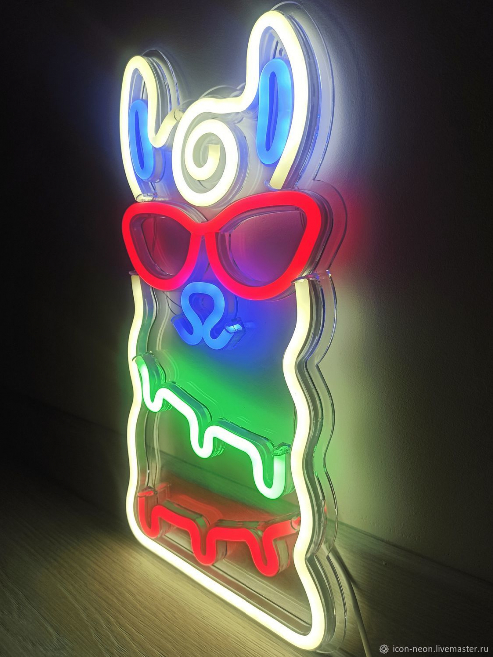 Лампа Кактус неон