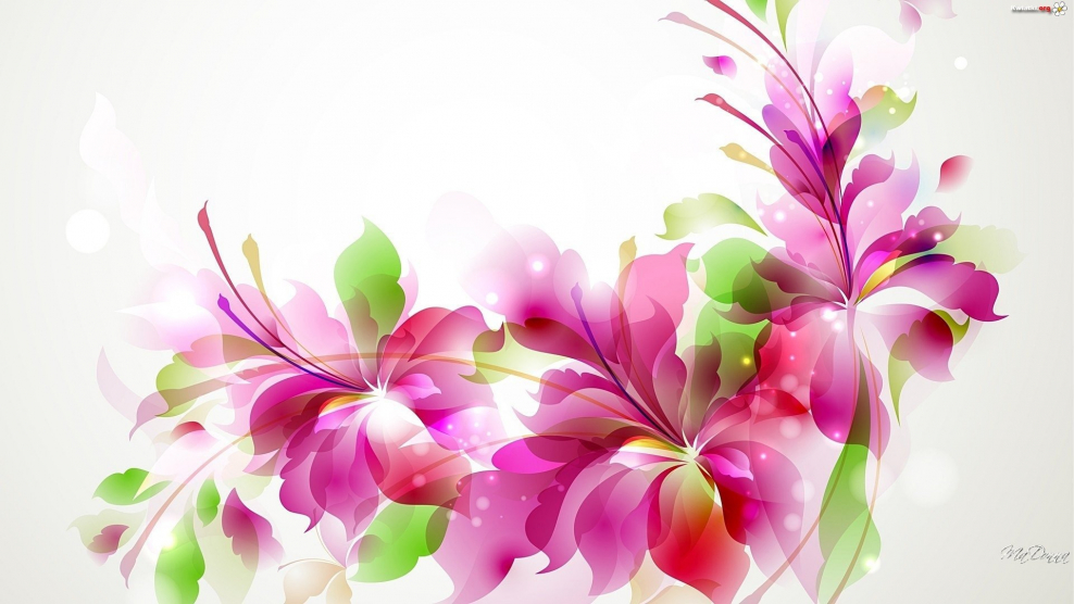 Абстрактный цветочный фон