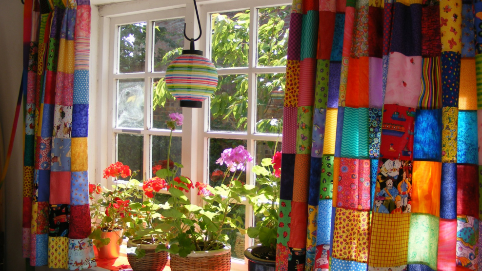 Занавески пэчворк