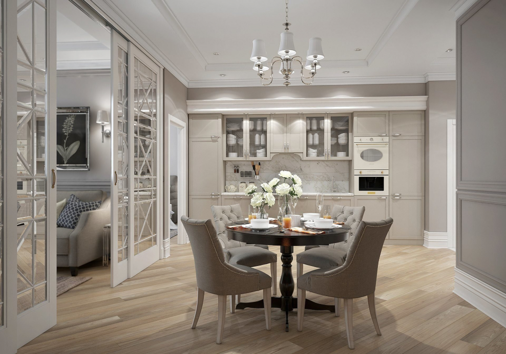 Гостиная американская Неоклассика