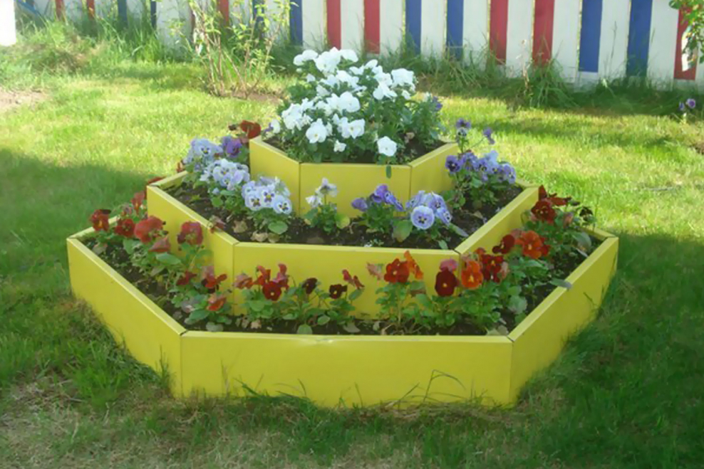 Клумба "сота" 300 оцинкованная