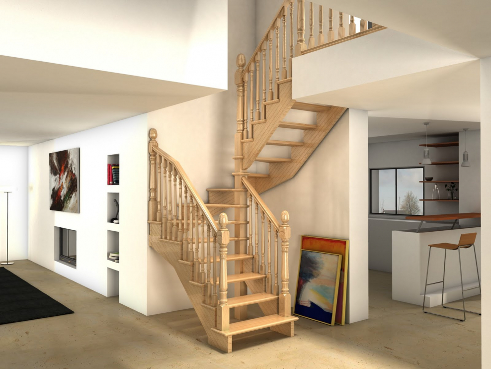 Лестница на второй этаж