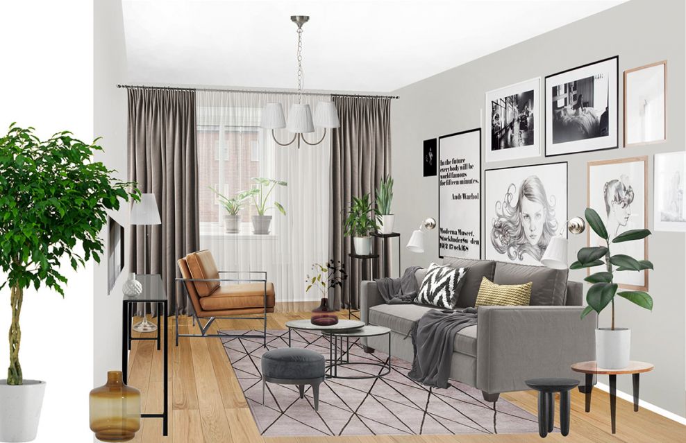 Стилевой коллаж интерьера