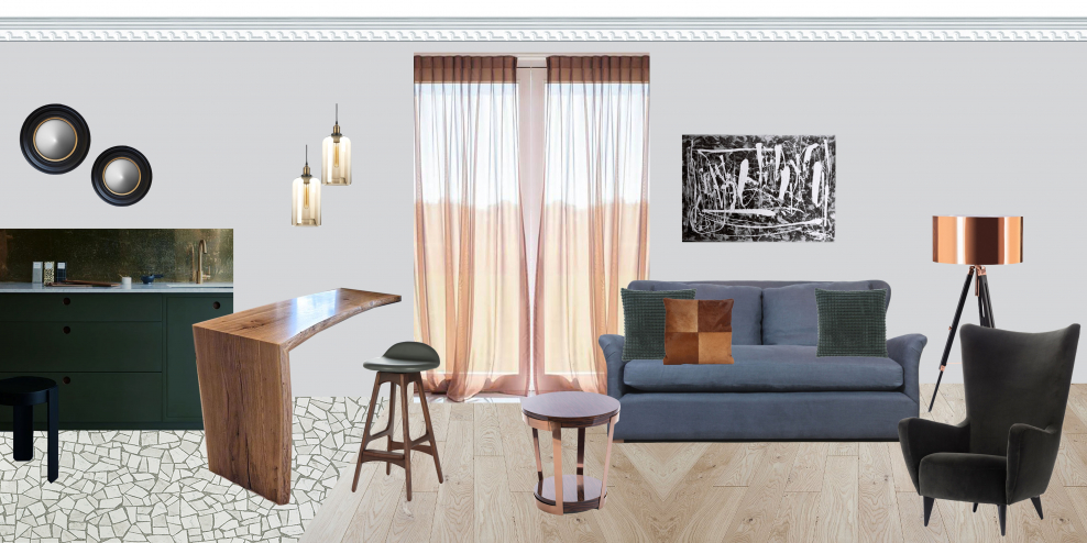 3в коллаж интерьера