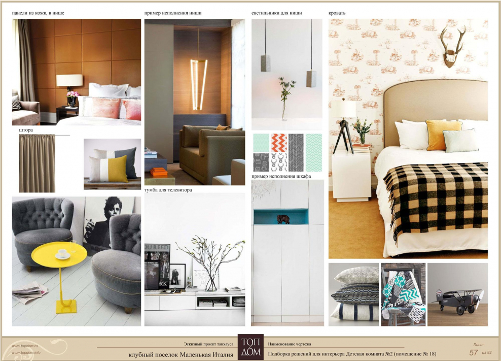 Коллаж подборка для интерьера