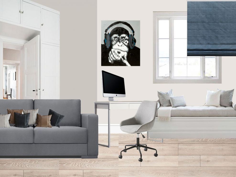 Визуализация интерьера коллаж