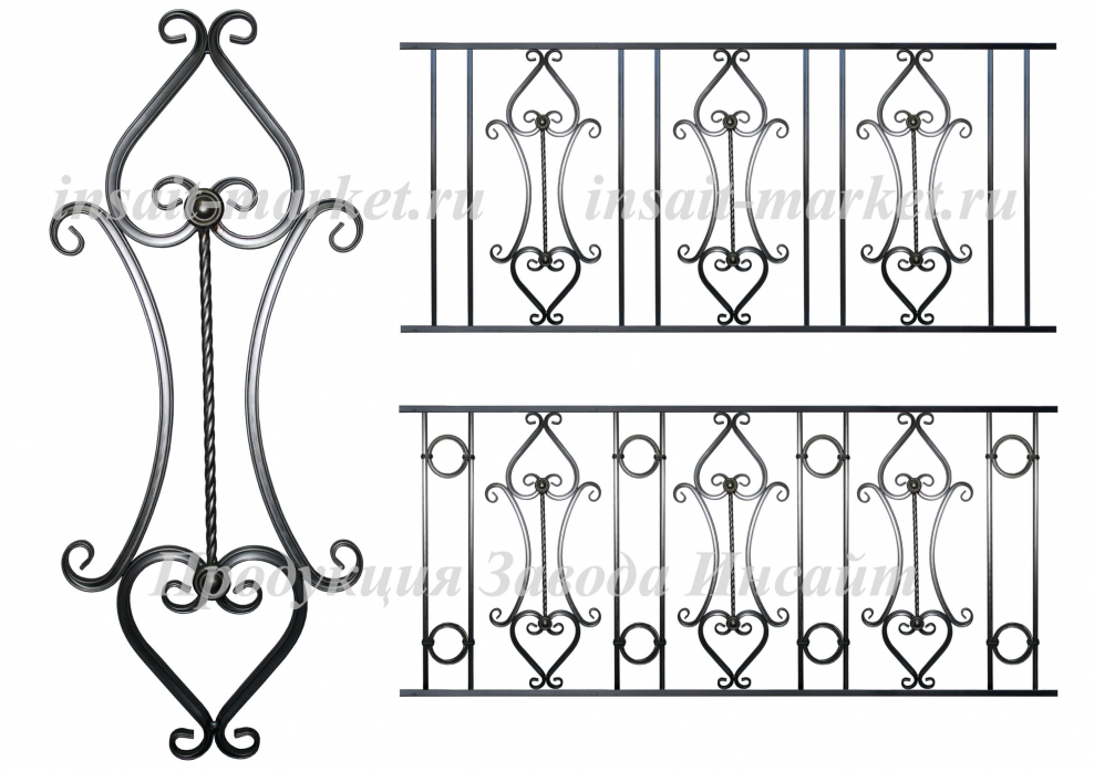 Балясина БП лоза (860*100*100мм)