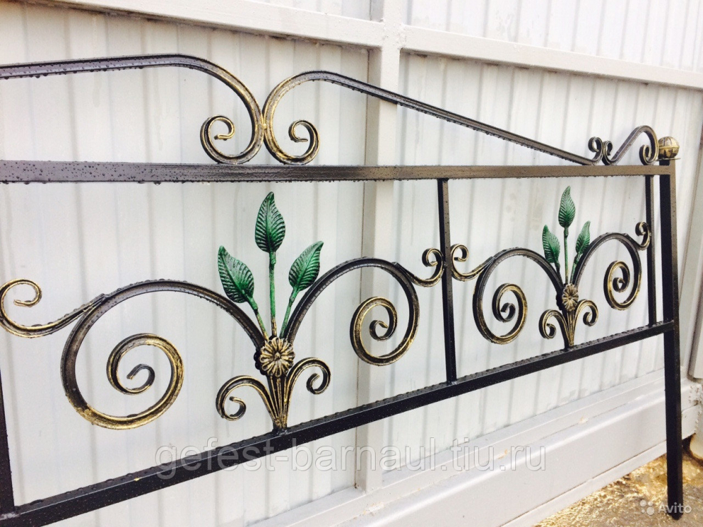 Оградки холодная ковка на кладбище 2.5 на 3 метра