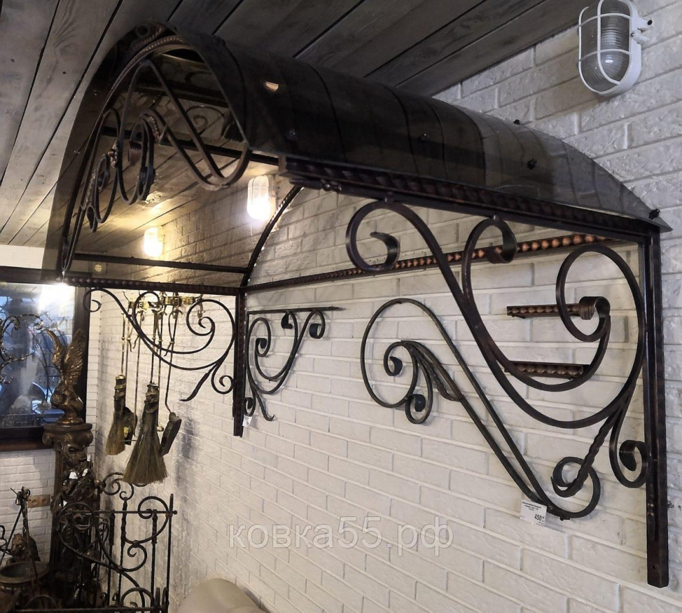 Шехтель козырек кованый