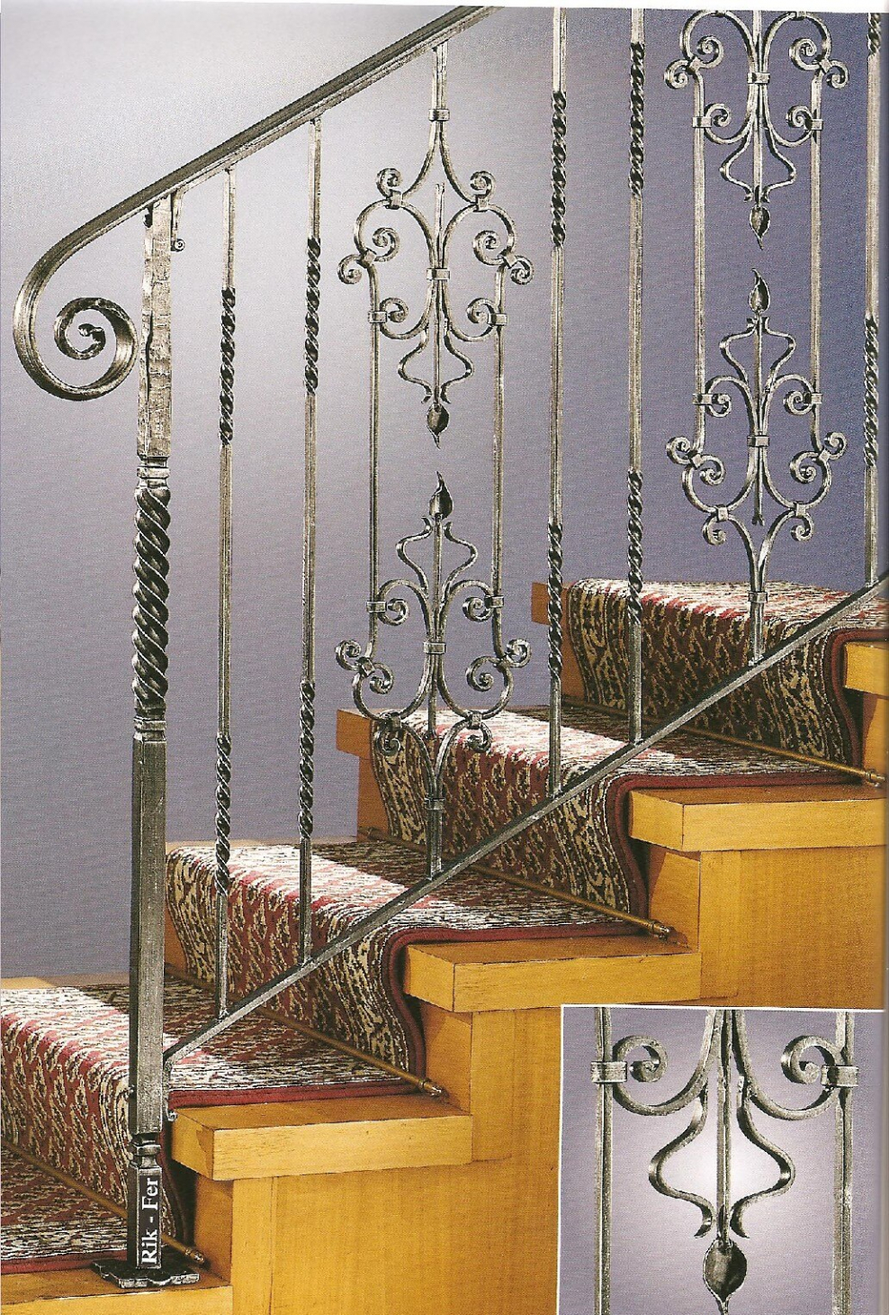 Кованые ограждения лестниц