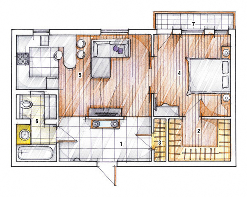 Квартира 100 кв м планировка