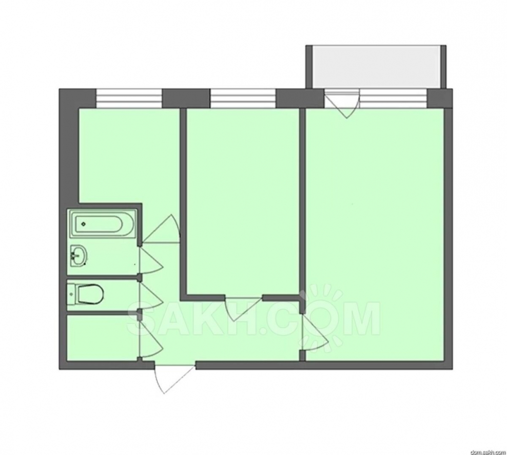Хрущевка планировка планировка 2к