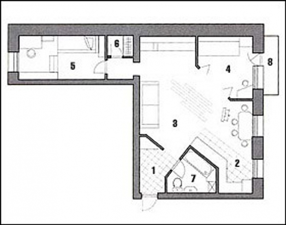 П-44 двухкомнатная квартира планировка