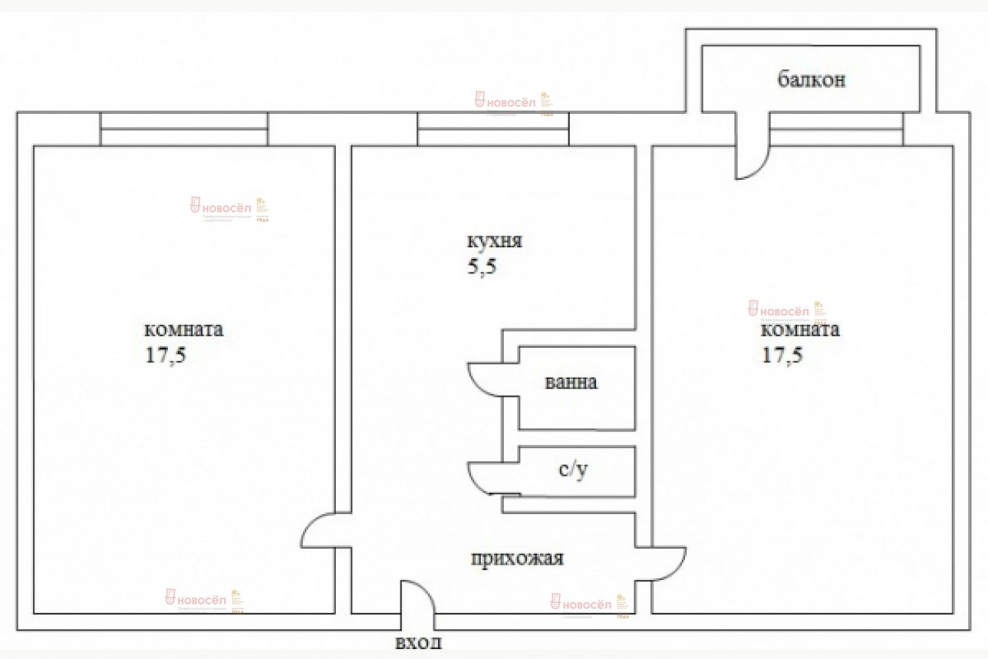 Перепланировка трехкомнатной хрущевки план