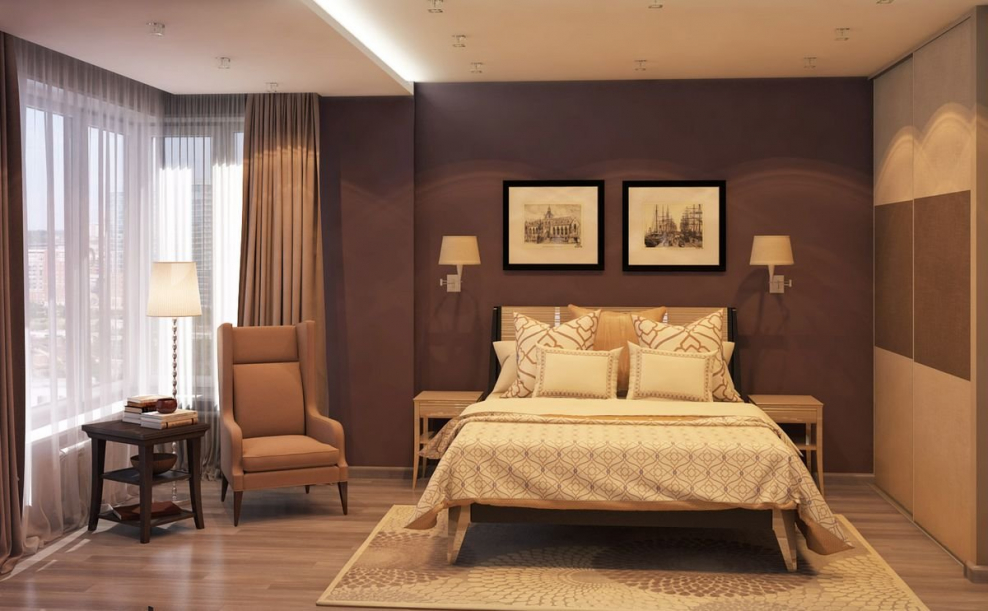 Комната в песочных тонах