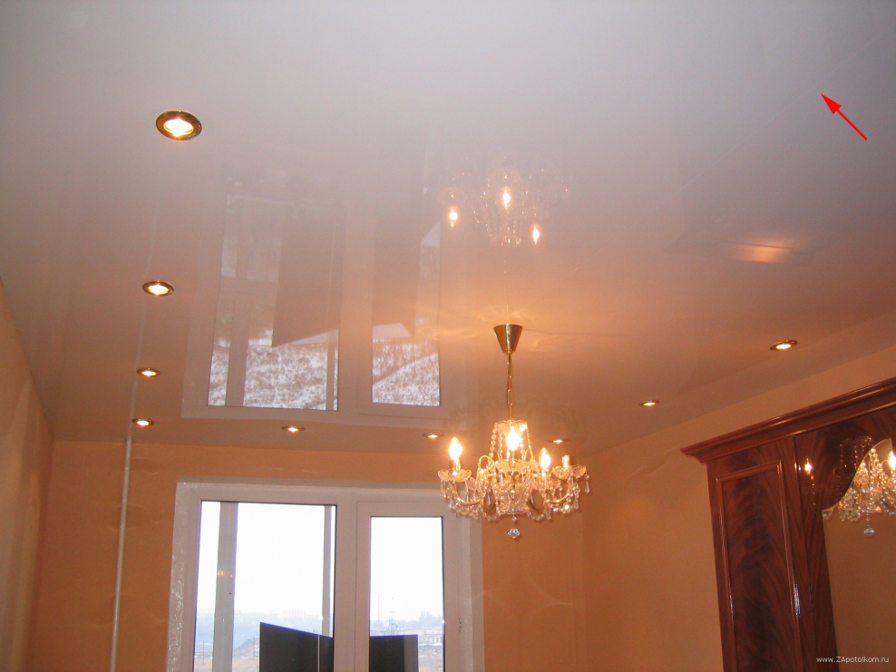 Глянцевые потолки