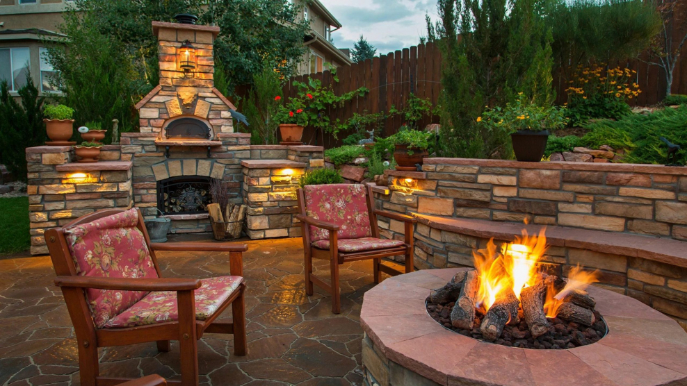 Кострище в саду