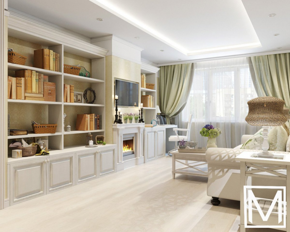 Гостиная современный Прованс