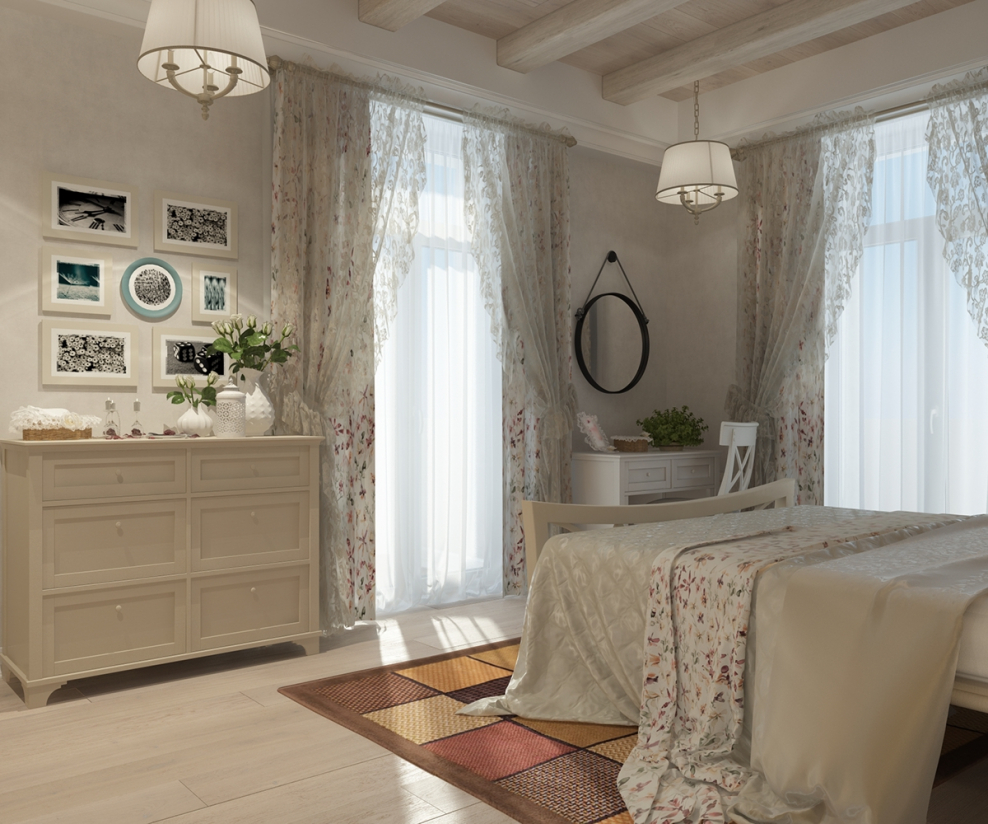 Кухня гостиная Прованс 25 кв м