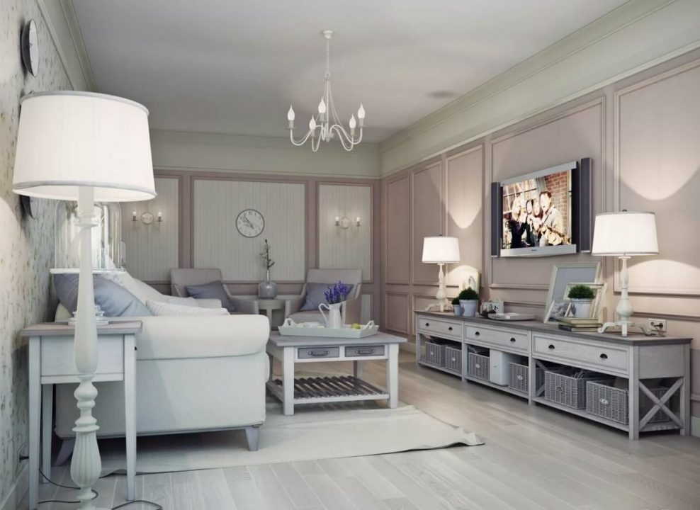 Гостиная современный Прованс